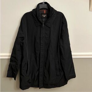 Men’s Dockers Black Zip Up Winter Coat Jacket Size Extra Large